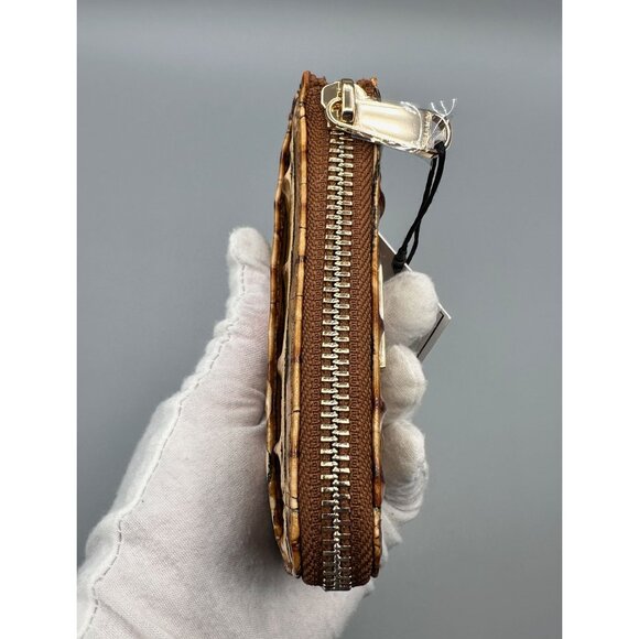 Brahmin Anita Luggage Brown Melbourne Leather Card Case Wallet V8615140000997 - Picture 6 of 15